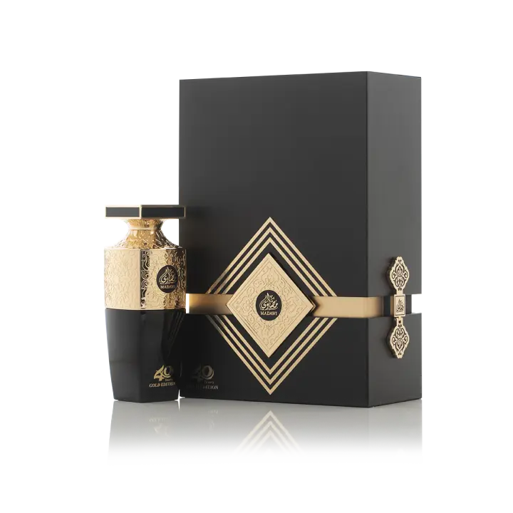 Arabian Oud MADAWI GOLD 100 ml  Eau de Parfum Unisex  Cardamomo, Piña, Haba Tonka, Vainilla  Aroma Gourmand y Oriental. - 1