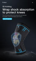 Vilico 1PCS Almohadillas De Rodilla Elásticas De Nylon Para Deportes Y Fitness Protección De Rodilla Transpirable Para Correr Baloncesto Voleibol Soporte De Rodilla - details 4