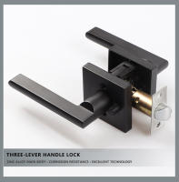 Cerradura De Puerta Para Baño Y Dormitorio Con Manija De Tres Bisagras Seguridad Universal Para Puertas De Madera Espesor 35-50mm Acero De Zinc Electroplacado - details 0