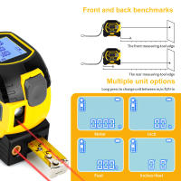 Medidor De Láser Y Cinta Métrica 3en1 Con Pantalla Digital Precisión Alta Medición Hasta 40M/60M Cinta De 5M Para DIY - details 4