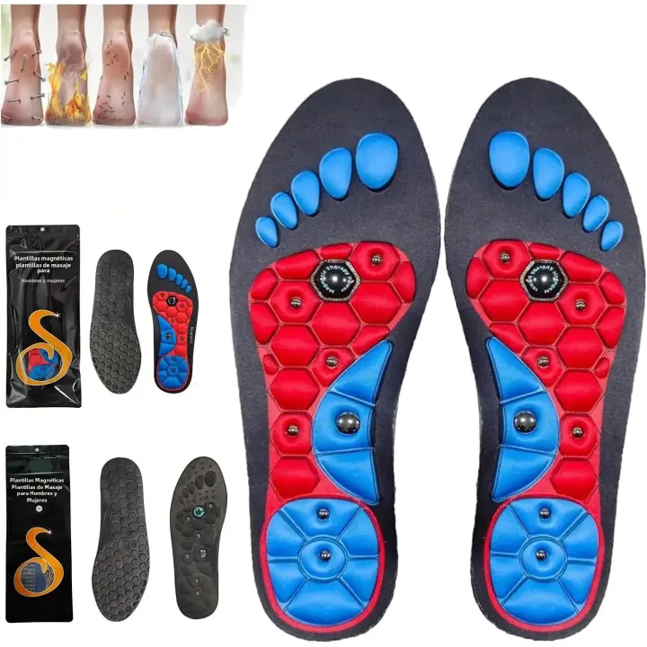 Insoles Akusoli De Acupresión Y Magnetoterapia Para Hombres Y Mujeres Insoles Ortopédicos Para Pérdida De Peso Material EVA - 1