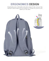 Mochila De Viaje Resistente Al Agua Para Hombres Y Mujeres Mochila Casual Ligera Para Estudiantes Y Oficina Con Compartimento Para Portátil Para Deportes - details 5