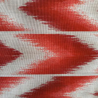 La fabrica de las telas-Mantel loneta algodón estampado rojo dibujo mallorquin.Color verde,lavable,decoración hogar cocina, salon,comedor. - details 2