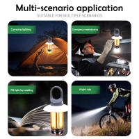 Linterna De Camping Multifuncional Portátil Recargable Luz De Trabajo Para Tienda De Camping 5 Modos Impermeable Con Gancho De Emergencia - details 8
