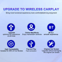 Adaptador inalámbrico Android auto para coche, dispositivo con WIFI, Bluetooth, Plug And Play, para VW, Audi, Toyota y Honda, novedad de, Adaptadores automáticos Android - details 2