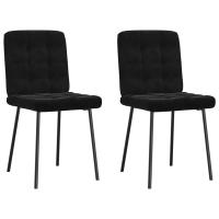 vidaXL Sillas de comedor 2 unidades terciopelo rojo tinto en color Rojo vino tinto/Amarillo/Gris claro y más | cómodas modernas ergonómicas para comedor cocina salón hogar - details 7