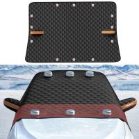 Cubierta De Nieve Para Coche Protección Contra El Frío Y La Congelación Parabrisas Delantero Sombrilla De Verano Material PVC Fleecy Para Invierno - details 3