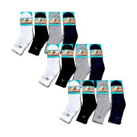 Set de 3 o 12 Calcetines 18 Estilos Diferentes De Calcetines Sneaker Longitud Media, Tamaño Universal: Hombres 40-46 o Mujeres 35-40, Transpirables y Cómodos para Hombre y Mujer Multicolor (Color Al Azar, No Se Puede Elegir) - details 12