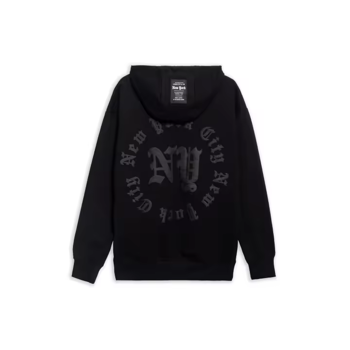 Sudadera Area Zero Negra Ny Flocked Hoodie - 1