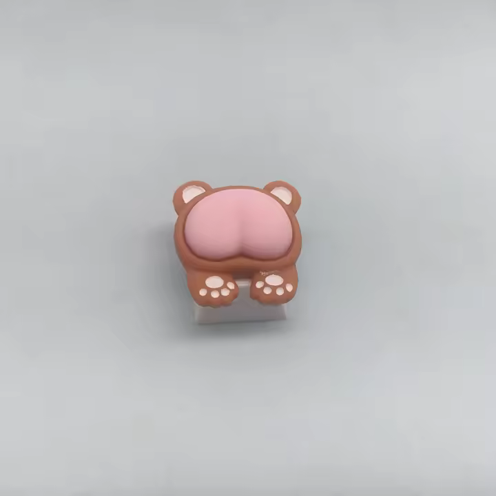 Capa De Teclado De Juego Con Forma De Pata De Gato Y Glúteo Animal Capa De Tecla Personalizable Para Switch Cherry MX Regalo Para Cumpleaños - 1