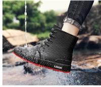 Botas De Lluvia Para Hombre Cuatro Estaciones Media Calf Altura Material Superior PVC Antideslizantes Y Impermeables Para Pesca Al Aire Libre Y Cocina - details 10