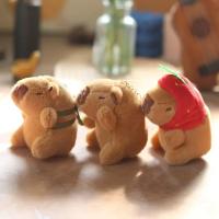 Colgante De Capybara De Peluche Cartoon 1-20PCS Llavero Lindo De Kapila Muñeco Colgante Para Bolsa Decoración De Escritorio Ornamento Para Coche - details 3