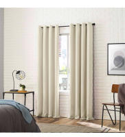 2 Panel/Set Cortinas Negras Con Ojales Aislantes Térmicas Y Reducción De Ruido Bloqueo De Luz Modernas De Poliéster 100% - details 10