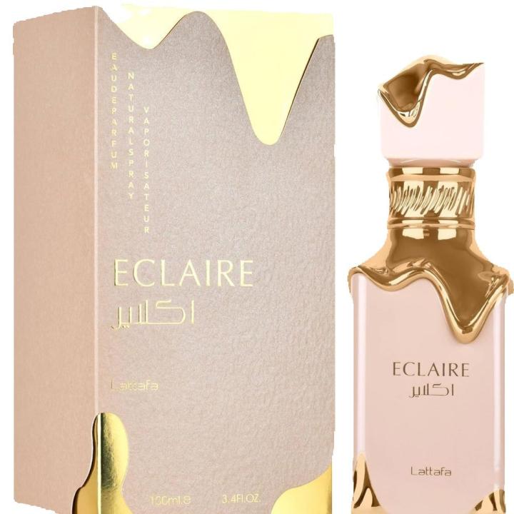 Lattafa Eclaire Eau de Parfum Mujer 100 ml | Perfume Árabe Dulce Vainilla Caramelo de Larga Duración — oferta en Miravia