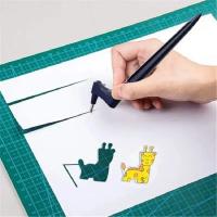 Cortador Rotativo De Acero 360 Grados Herramienta De Arte DIY Con 3 Hojas De Corte Cutter De Seguridad Para Papel Y Manualidades - details 1