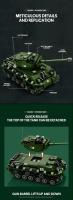 Bloques De Construcción Serie World of Tanks Tiger TOG2 M4 Sherman Tanque Blindado Pesado Para Niños Juguetes Educativos Regalo De Cumpleaños Y Navidad - details 2