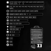 Kit De Herramientas De Reparación Multifuncional Precision 115 En 1 Con Destornilladores Magnéticos Y Parafusos Para El Hogar - details 1