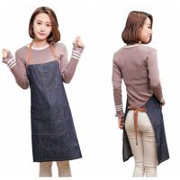 Delantal De Jean Con 3 Bolsillos Unisex Ajustable Para Hombres Y Mujeres Para El Trabajo En La Cocina Café Waiter Waitress - details 5