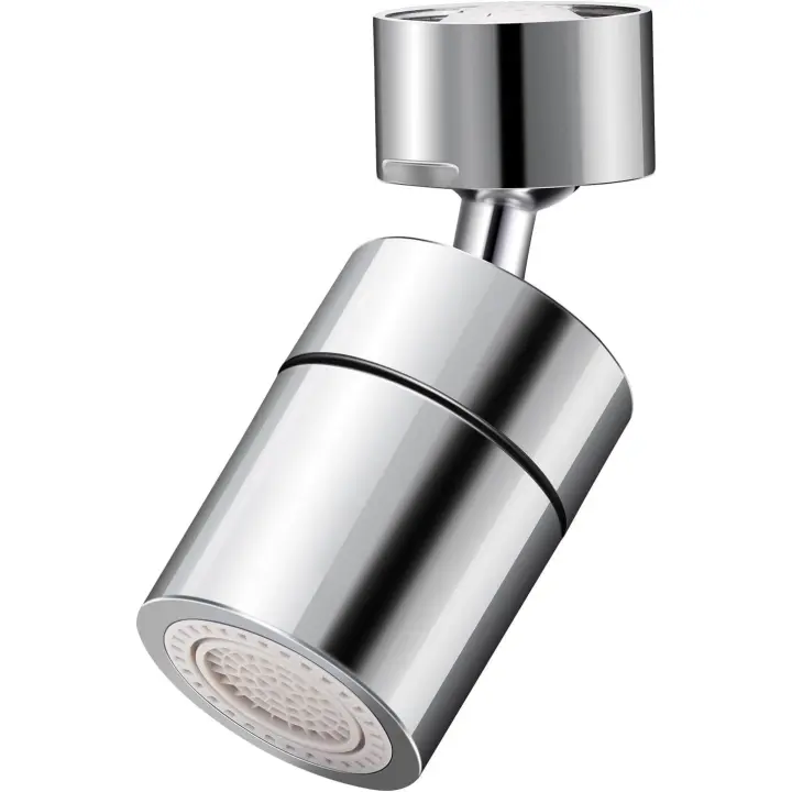 Doble función 360 ° de rotación giratoria Grifo rociador Ahorro de agua con flujo de burbuja suave y Fuerte rociador para fregadero de La Cocina Baño - 1