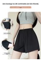 Pantalones De Pijama Para Mujer En Seda Helada Verano Leggings Delgados Transpirables Talla Grande Shorts Blancos Pantalones De Dormir Para Dama - details 4