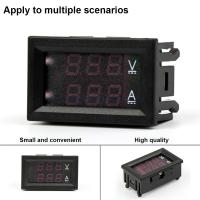Voltímetro Digital DC0-100V 10A 50A 100A Con Pantalla LED Para Coches Motos Y Electromóviles Medidor De Voltaje Y Corriente - details 11