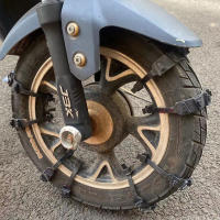 Cadenas De Nieve Para Motocicleta 10Pcs Reutilizables Antideslizantes Seguridad De Emergencia En Invierno Accesorios Para Llantas De Moto - details 5