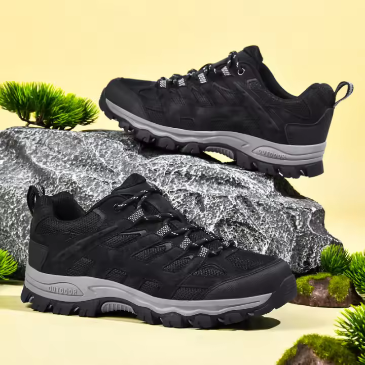 Zapatos De Senderismo Para Hombre Transpirables Antideslizantes Con Suela Suave Malla Zapatos Deportivos Casuales Para Exteriores Zapatos De Escalada - 1
