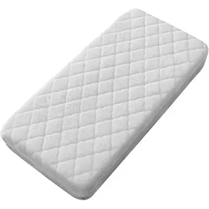 Unidad, Pack 2 o Pack 3. Protector de Colchón de Cuna Acolchado Impermeable con Rizo 100% Algodón. 60x120 cm Blanco. Guardería, Colegio, Dormitorio - 1