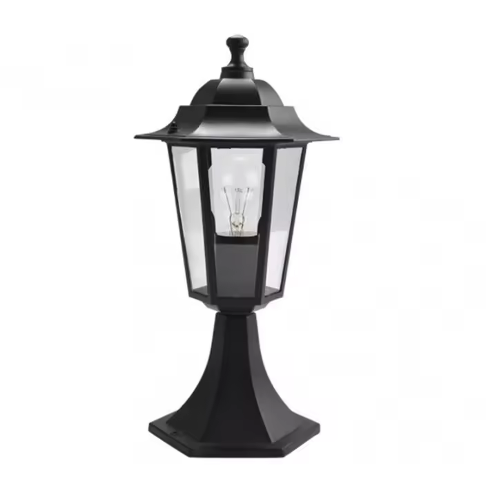 FABRILAMP Sobremuro Exterior Aluminio Auriga Negro 38x19x19 Cm IP44 - 1
