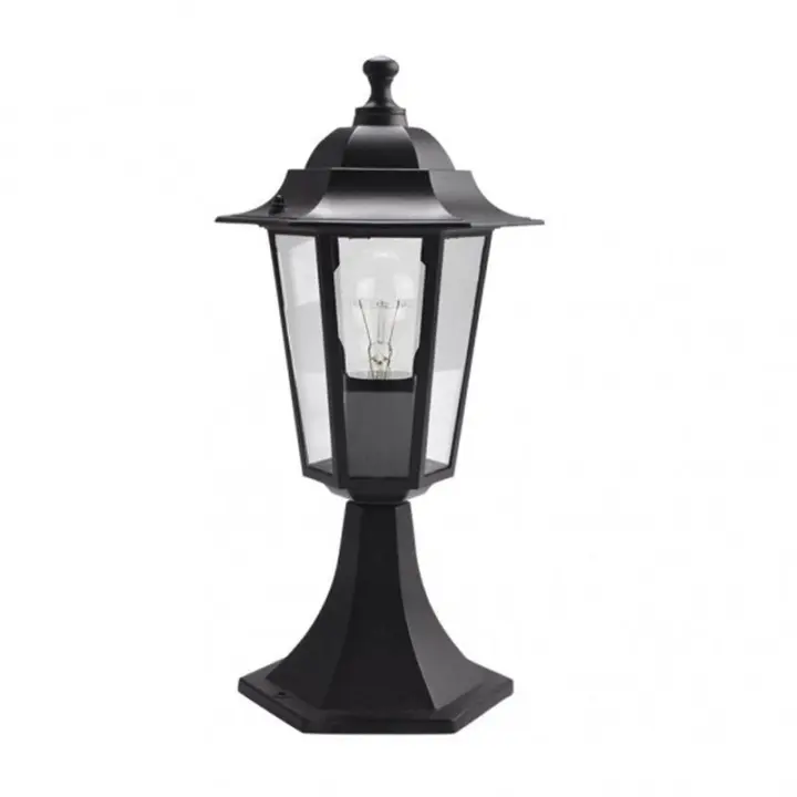 FABRILAMP Sobremuro Exterior Aluminio Auriga Negro 38x19x19 Cm IP44 - 1