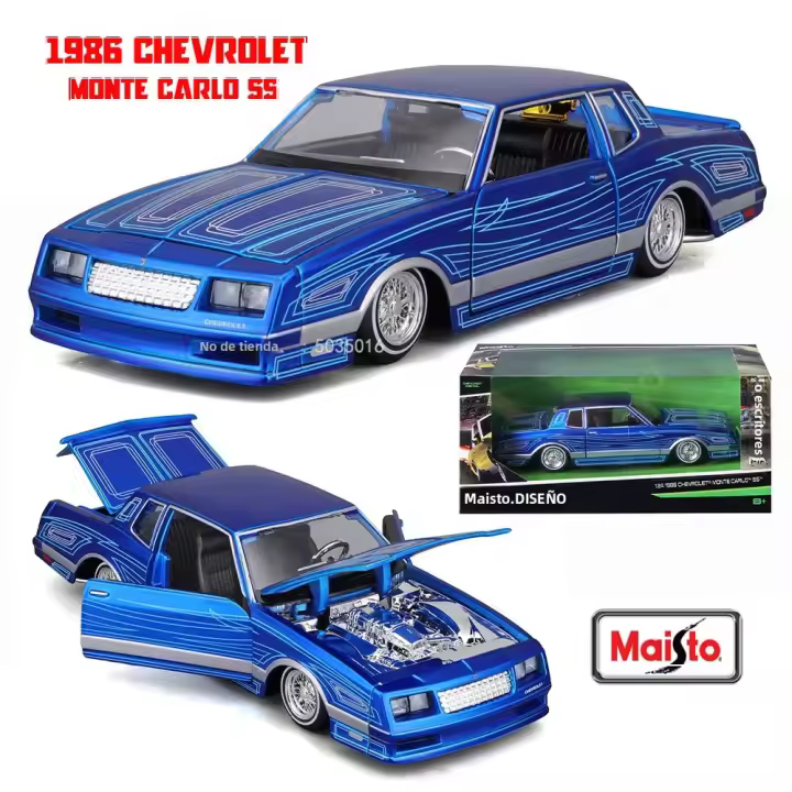 Maisto 1:24 Chevrolet Camaro Z28 1968 Coche Supercar Antiguo Modelo Estático De Cobre Juguete Coleccionable Regalo Para Niños Y Adultos - 1