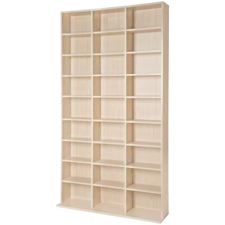 Tectake - Estantería Christel 180 x 102 x 23,5 cm  Espacio de almacenamiento para hasta 1080 CD  Dimensiones Exteriores máximas (Alto x ancho x fondo): aprox. 180 x 102 x 23,5 cm  Fácil de montar - pared posterior estable - 1