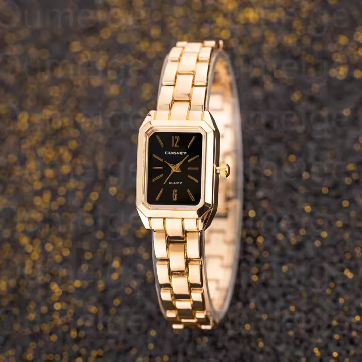 Reloj De Cuarzo Para Mujer De Lujo Marca Top Elegante Pequeño Dial Cuadrado Sencillo Moda Reloj De Pulsera De Aleación Zegarek Damski - 1