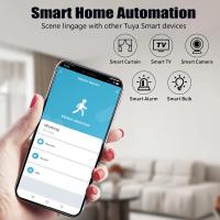 Detector De Movimiento Zigbee Tuya Sensor Pir Para Seguridad Y Monitoreo De Animales Compatible Con Alexa Sensor De Movimiento Humano ABS Blanco - details 2