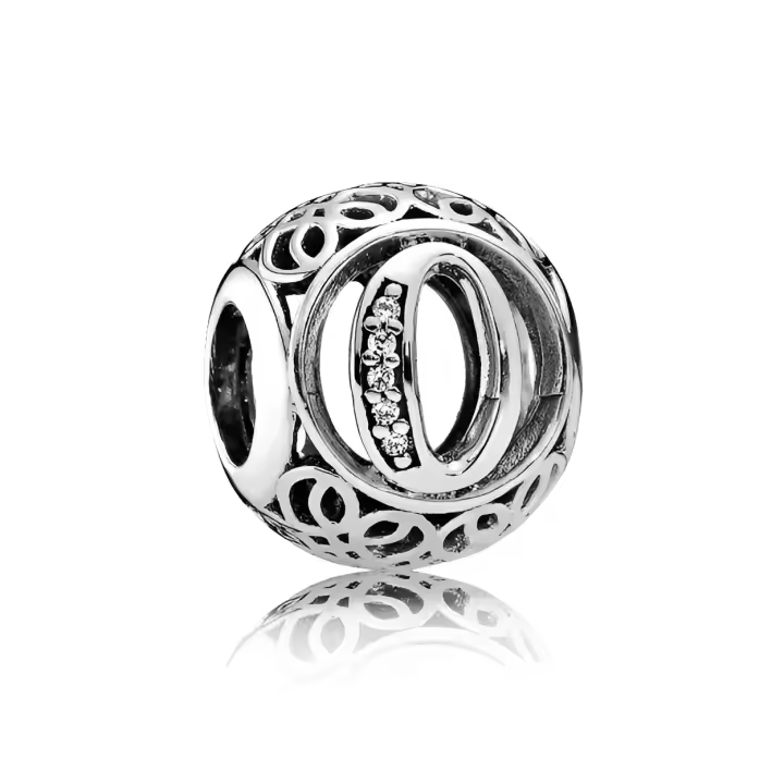 Charm Pandora Letra O con Circonitas - 791859CZ - 1