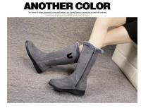 Botas De Nieve Para Mujer Invierno Antideslizantes Comodidad Casual Botas Medianas De Media Caña Con Cremallera Y Algodón - details 4
