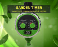 Timbre De Riego Para Jardín Controlador De Riego Automático Con Válvula De Bola De Presión Cero Timer Analógico Para El Hogar Color Verde - details 0