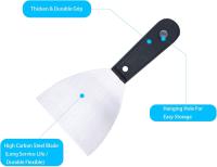 Espátula Juego de espátula Cuchillo de Masilla y raspado de 7 piezas, mango de plástico antideslizante with a Bolsa de almacenamiento de lona portátil - details 2