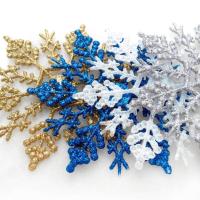 6/12pcs Navidad Copos De Nieve Falsos Adorno De Árbol De Navidad Decoración De Fiesta De Invierno Estilo Pastoral Material Plástico - details 7