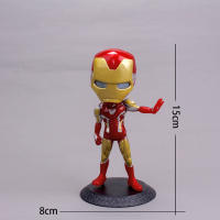 Figura De Acción Avengers Q Version Cabeza Grande 8-17.5cm Superman Supergirl Batman Spider Man Modelo Adorno Anime Periferia Juguete Unisex - details 2