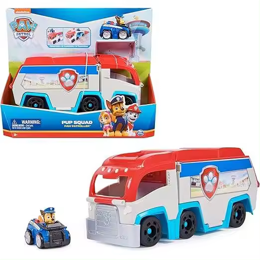 Patrulla Canina - Pack Coche Pup Squad Paw PATROLLER TRANSFORMABLE Y VEHÍCULO con Figura Chase Juguetes - 6069338 - Juguetes Niños 3 años + - Regalo Niño 3 años + - 1