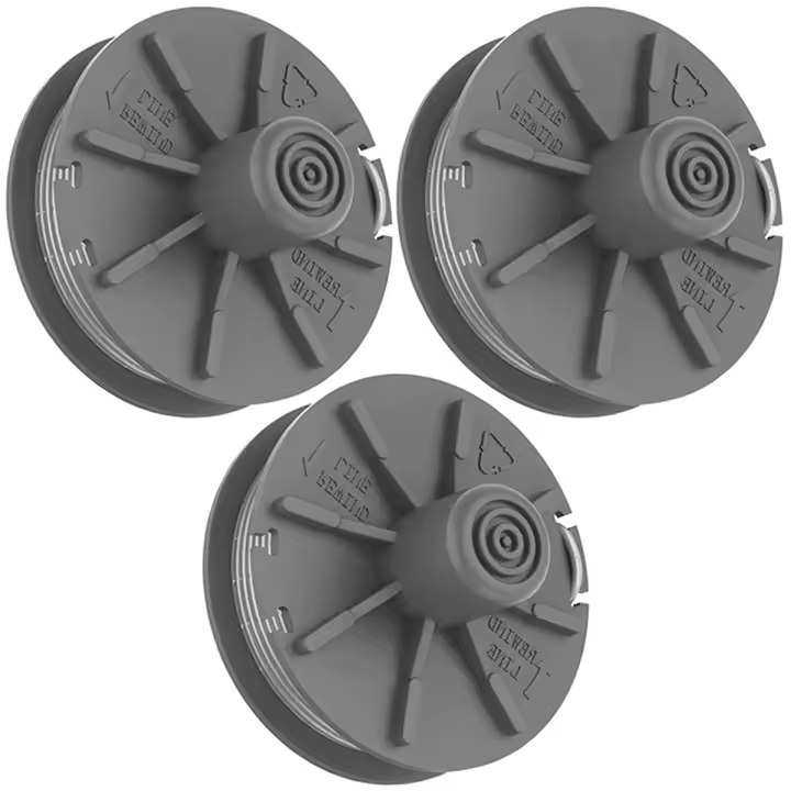 Turbo 5307-20, Carrete de repuesto para recortadora de jardín de 6 m para Gardena Carrete de Hilo para recortadora Gardena, 3 piezas, Carrete para recortadora de jardín - 1