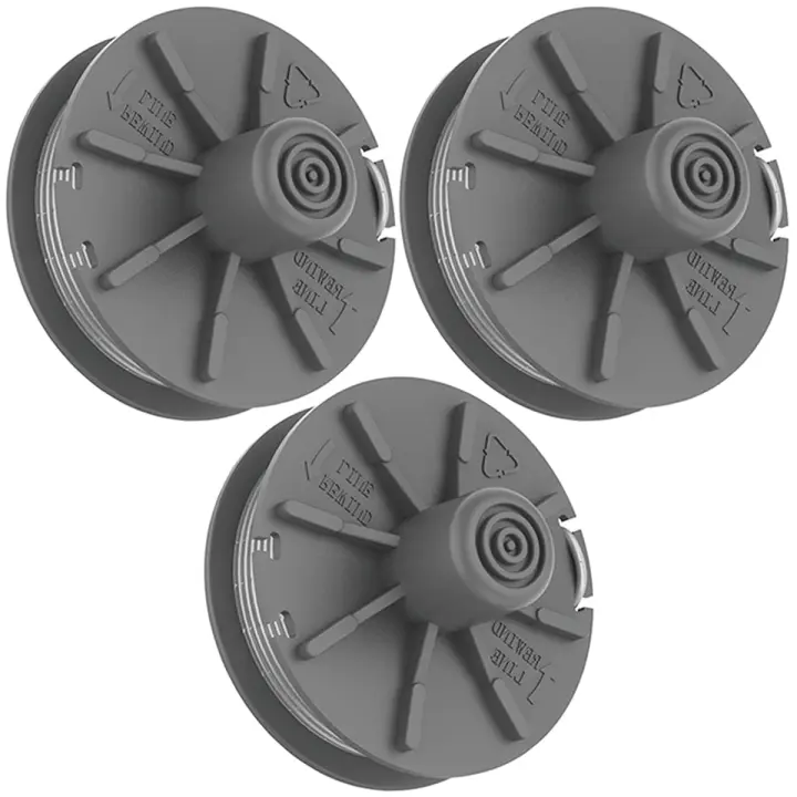 Turbo 5307-20, Carrete de repuesto para recortadora de jardín de 6 m para Gardena Carrete de Hilo para recortadora Gardena, 3 piezas, Carrete para recortadora de jardín - 1