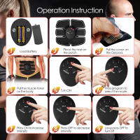 Estimulador Muscular EMS Inalámbrico Para Glúteos Y Caderas Entrenador De Abdominales ABS Masajeador De Reducción De Grasa Fitness Con Parches De Masaje - details 17