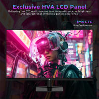 Titan Army Monitor Gaming Curvo 32 Pulgadas C32C1S, 260Hz, QHD 2K 2560 * 1440, 1ms GTG, 124% sRGB, 1500R VA Sin Marco, G-Sync & FreeSync, HDR 400, VESA, HDMI 2.1, DP 1.4, Windows Mac PC, For FPS MOBA RPG RTS Gaming, Office - details 2