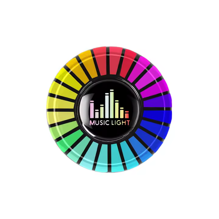 Lámpara Ambiental LED RGB Controlada Por Música Luz De Acompañamiento Para Coche Adaptable Para Fiestas Y Vehículos - 1