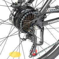 Touroll U1 Bicicleta eléctrica MTB de neumático de 29" para todo terreno con motor de 250W, batería extraíble de 36V 13Ah, alcance máximo de 65 km, engranaje de 21 velocidades Shimano, freno de disco impermeable IPX4 - details 4
