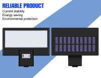 Lámpara Solar LED Exterior IP65 Impermeable Con Sensor De Movimiento Y Luz De Inundación Para Jardín Luz De Calle En Blanco Frío/Cálido Moderna - details 1