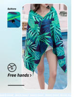 Toalla De Playa Para Niños Con Escamas De Sirena Colorida Toalla De Baño Grande Absorbente De Microfibra Para Natación Viajes Estilo Verano - details 5