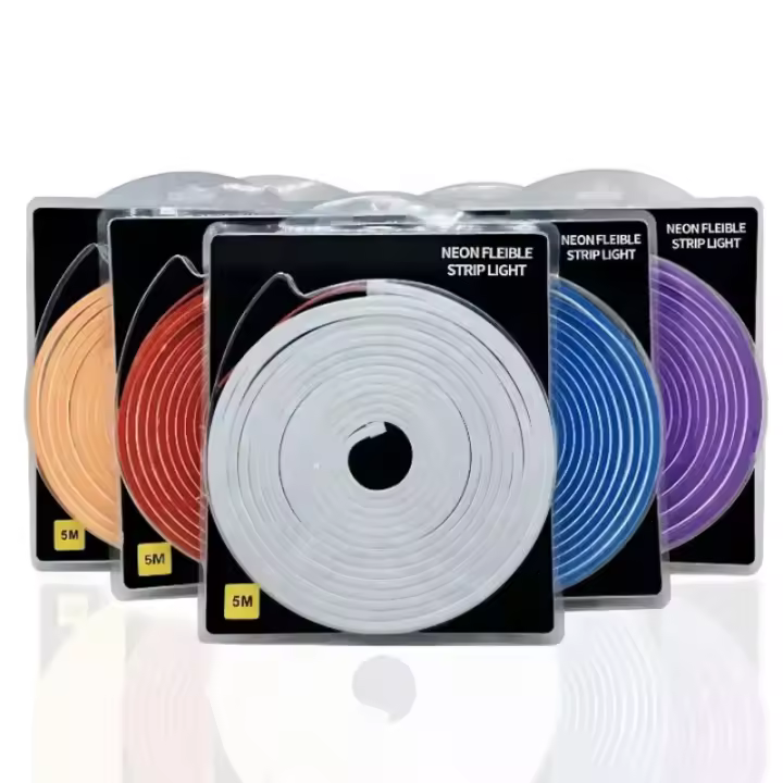Tira De Luz LED Neón Flexible De Silicona 5M 600 Luces Incorporadas Para Interiores Y Exteriores Para Dormitorio - 1